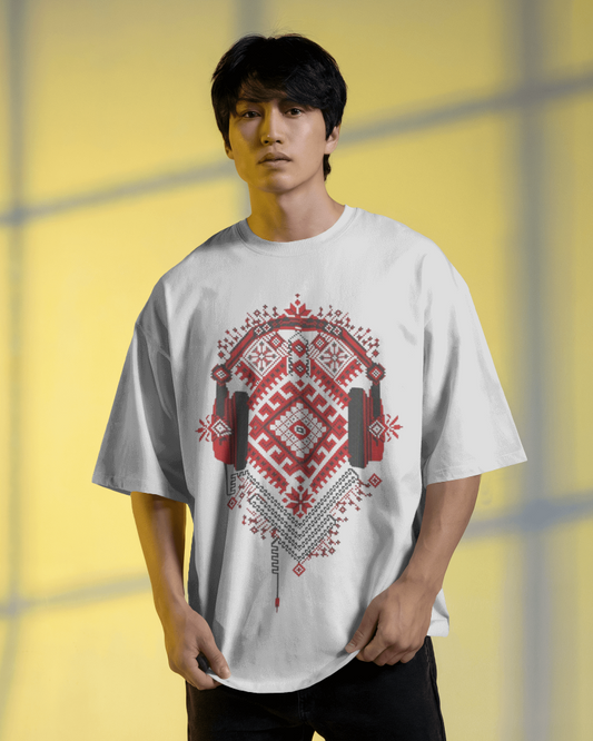 Tribal Beats Oversized Tee