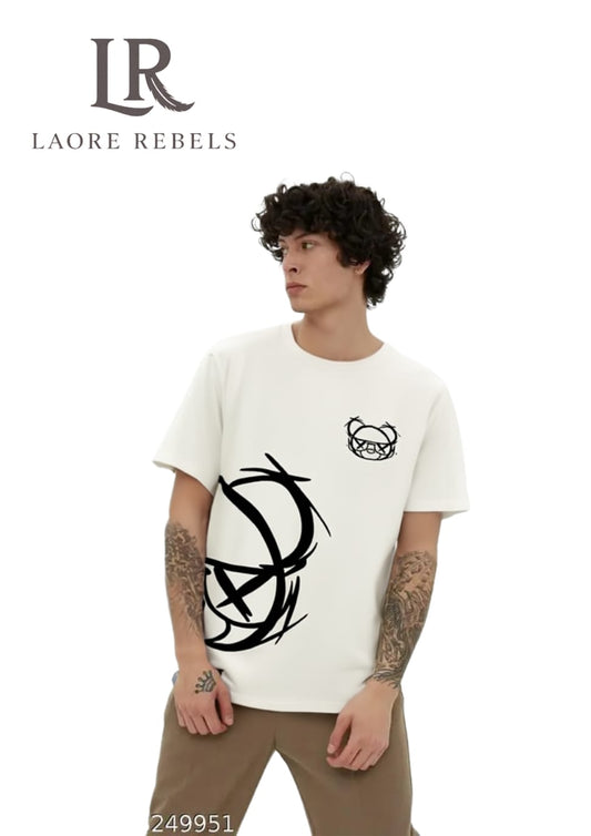 CROSSED EYES CROWN TEE | 100% COTTON